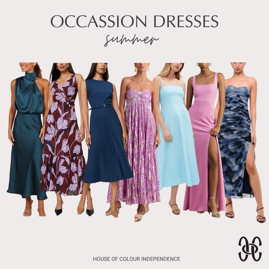 Smokey, cool, blue-ish and rosy dresses for #hocsummer 

#LTKWedding #LTKParties