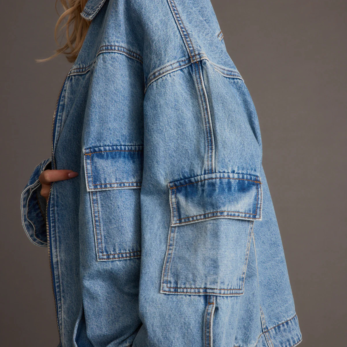 Axel Denim Cargo Jacket | 12th Tribe