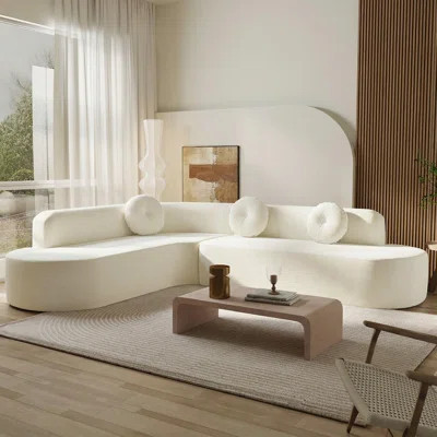 Salvatore 122 Inch Wide Extra Large Four Seater Sectional | Wayfair North America