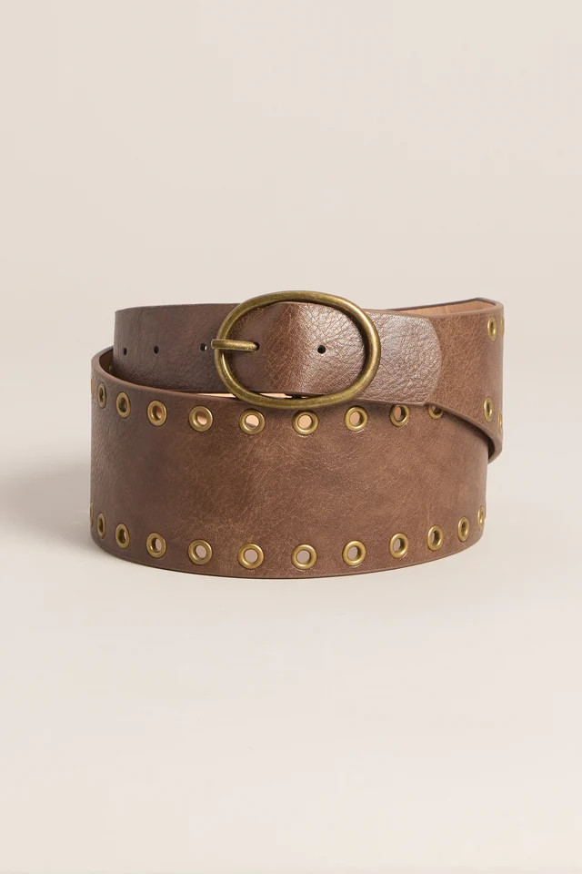Coffee Run Rebel Eyelet Belt | Windsor Stores