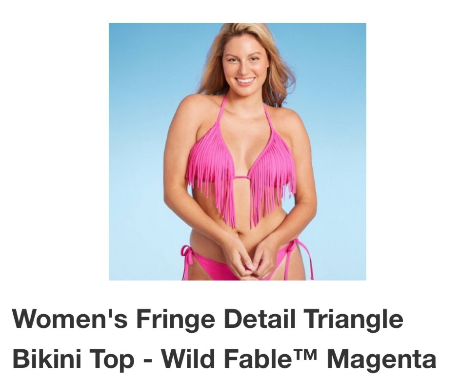 Cute new swimsuits at Target! Loving this pink fringe bikini top. Spring break. Summer vacation. Target finds. Target run. 

#LTKswim