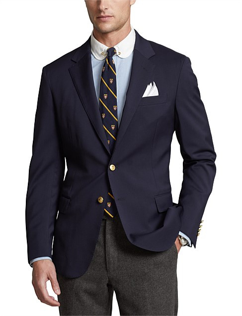 Polo Ralph Lauren Polo Wool Twill Blazer | David Jones | David Jones (Australia & New Zealand)