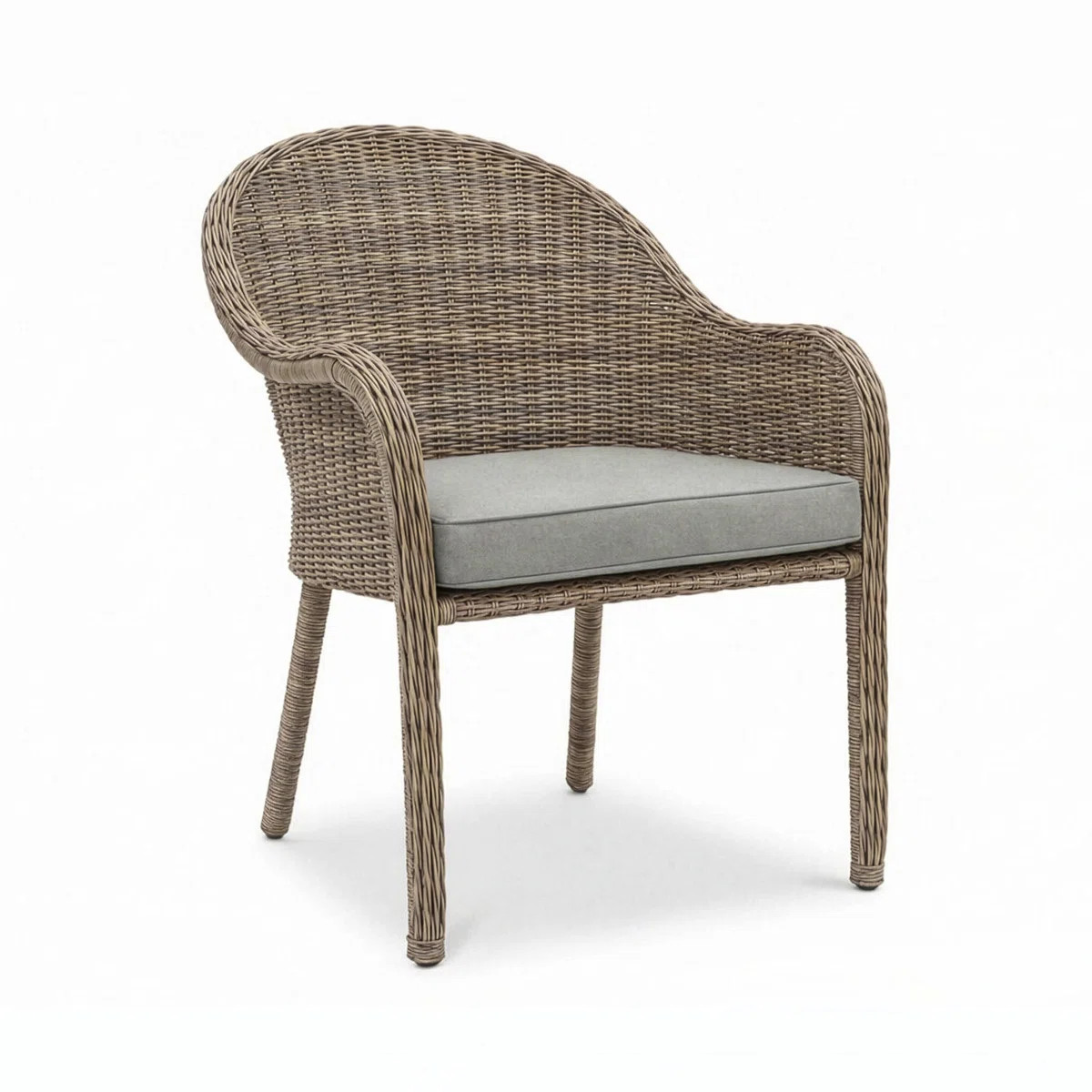 Martha Stewart Lily Pond All-Weather Stacking Armchair With Seat Cushion | Wayfair North America