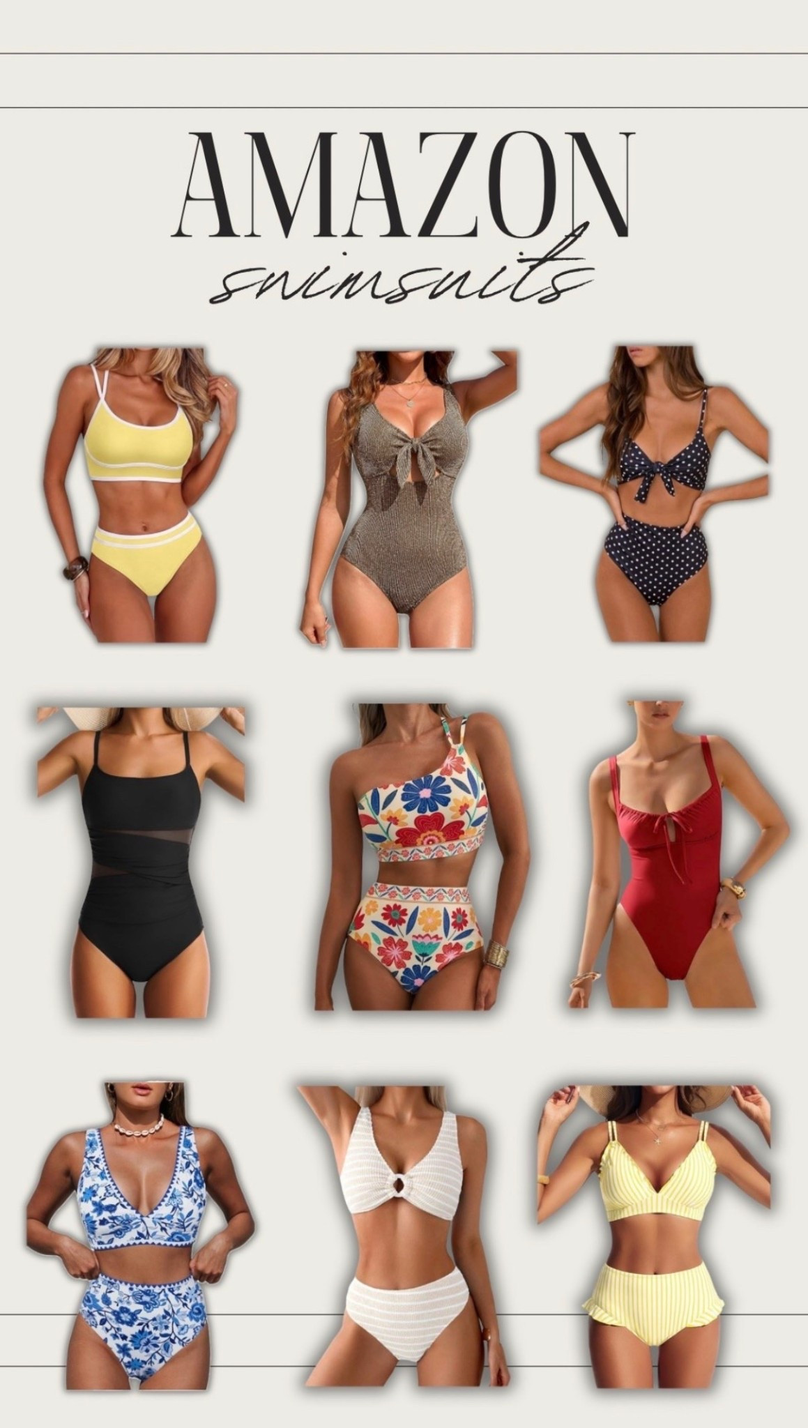 🤍 The perfect swim suits for summer ☀️ 

Swimming pool, beach, resort or cruise! 

#LTKootd #LTKSwim #LTKTravel