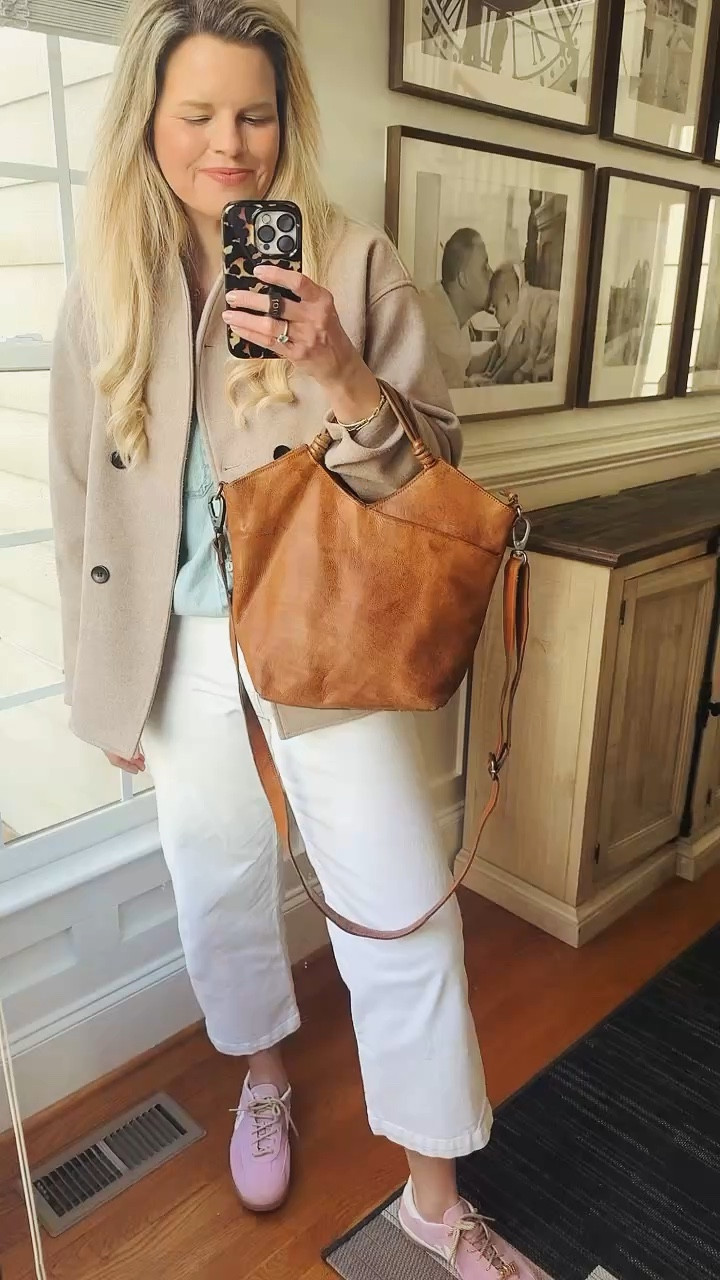 Cute and comfy neutral winter outfit with a denim shirt 
Jacket code beckyfkeller_12

#LTKItBag #LTKShoeCrush #LTKFindsUnder100