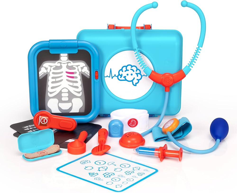 Fat Brain Toys Pretendables Doctor Set - Pretend Playset With Storage, Ages 3+ | Amazon (US)
