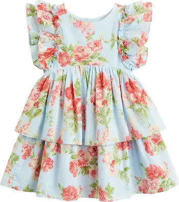 Kids' Rylie Rose Ruffle Cotton Party Dress | Nordstrom