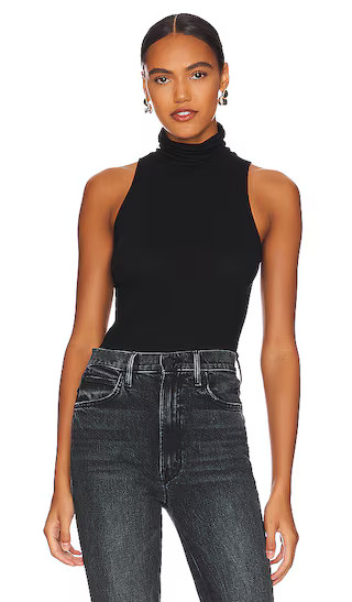 Cashmere Halter Turtleneck in Black | Revolve Clothing (Global)