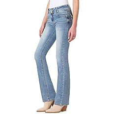 WallFlower Luscious Curvy Bootcut Jeans for Women, Mid-Rise Insta Stretch Denim, Size-Inclusive J... | Amazon (US)