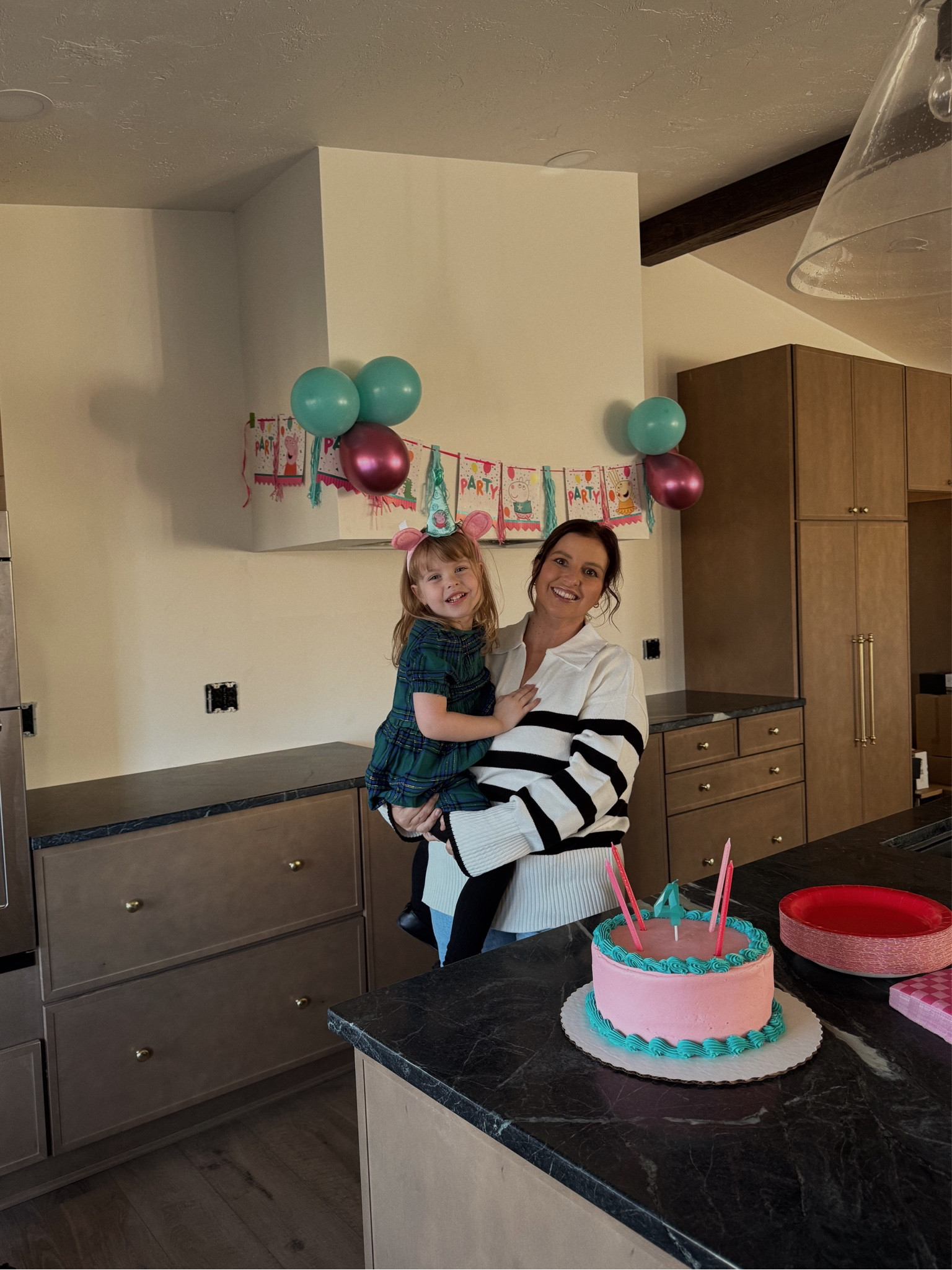 Peppa pig birthday for my four year old! 

My sweater is oversized, I would size down! 

#LTKMidsize #LTKKids #LTKParties