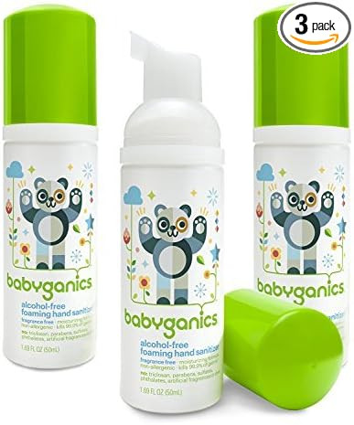 Babyganics Alcohol-Free Foaming Hand Sanitizer, Fragrance Free, On-The-Go, Pump Bottle 50 ml - 1.... | Amazon (US)