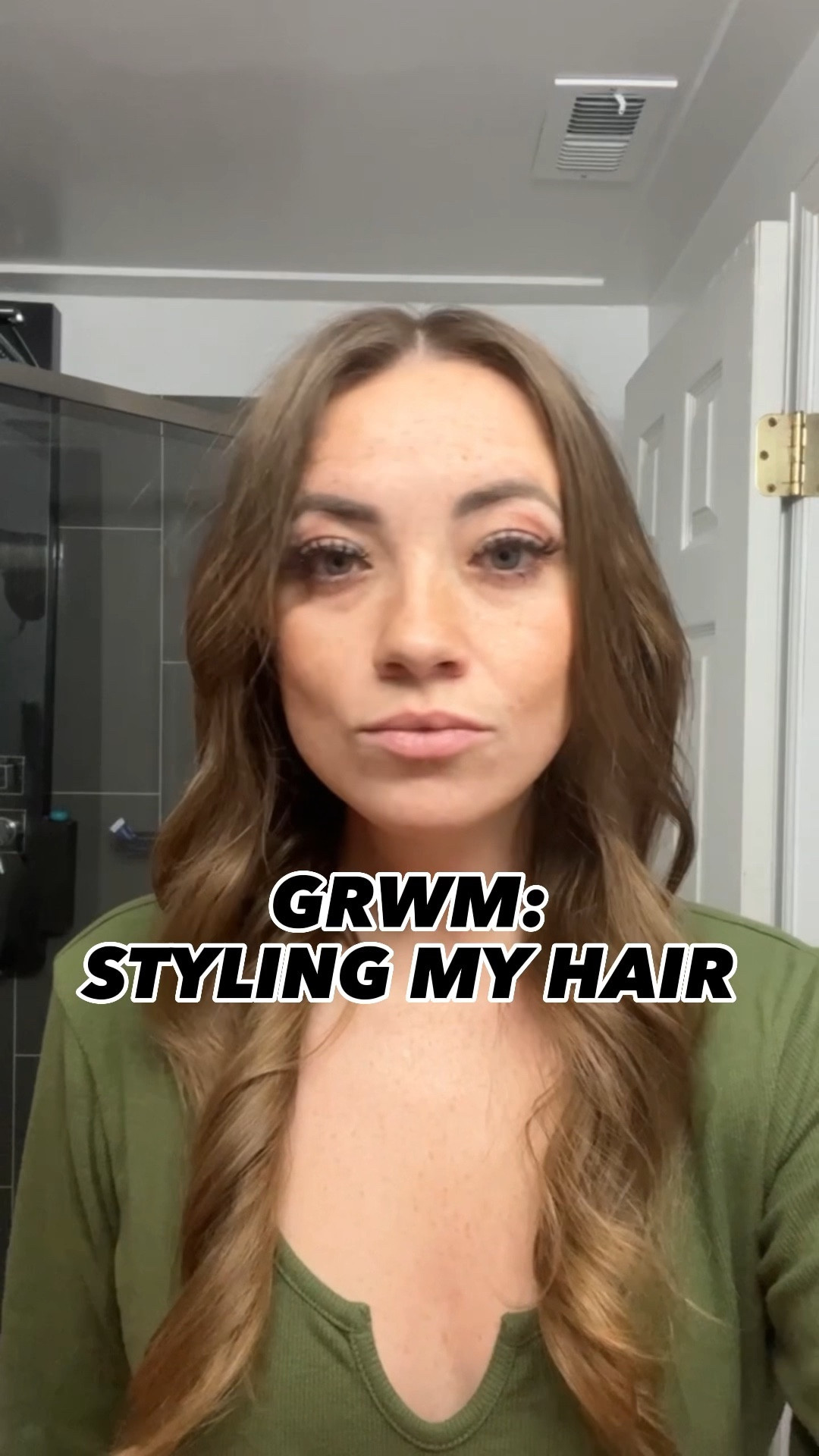 GRWM Styling my hair. #hairstyle 

#LTKbeauty #LTKstyletip