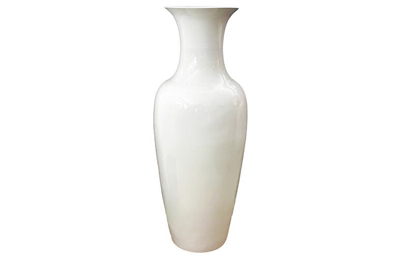 Blanc De Chine Porcelain Vase - white | One Kings Lane