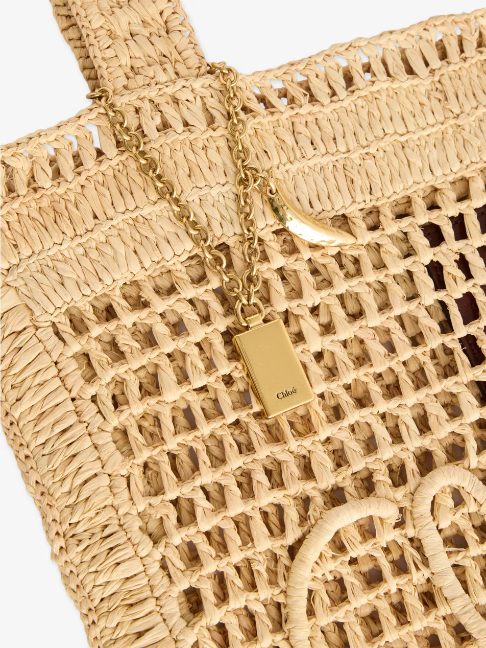 Summer Banana Small Raffia Tote Bag | Selfridges