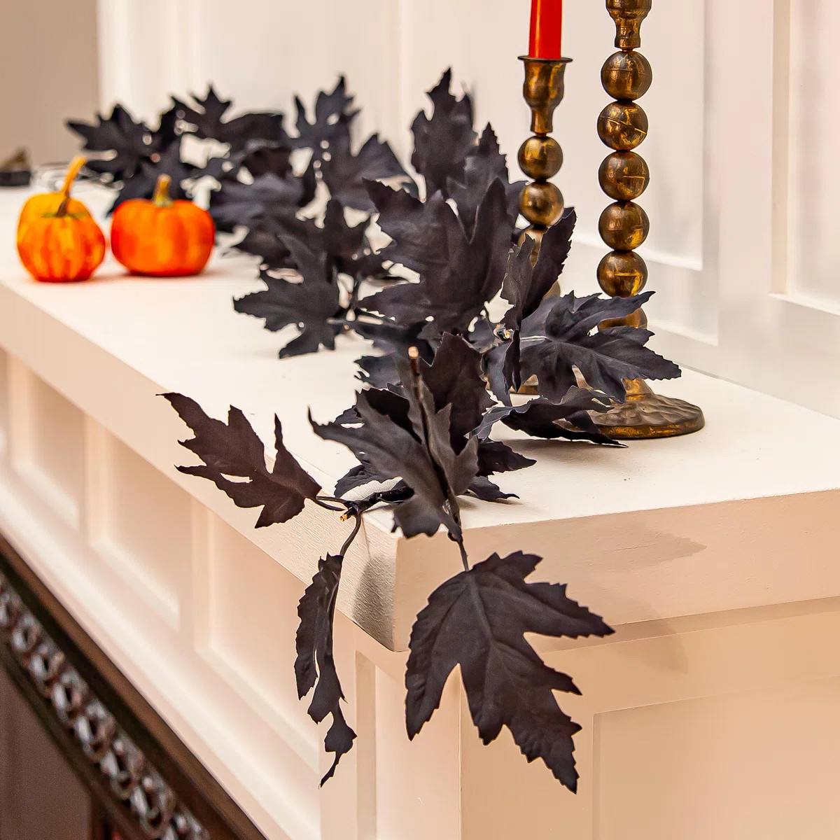 Halloween Maple LED Color Changing Garland, 72in L | Wayfair North America