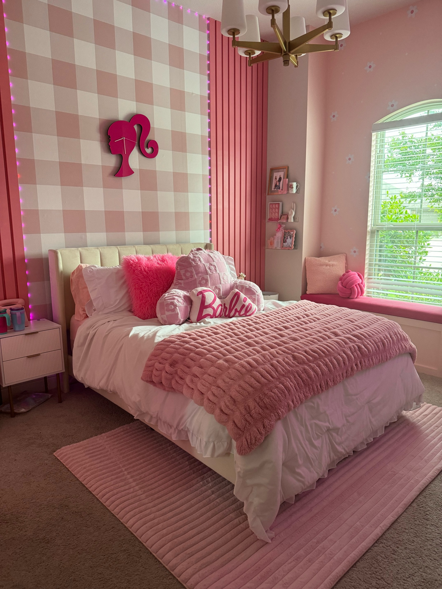 Sam’s club pink soft area rug, Barbie bedroom decor, pink bedroom, girls bedroom decor 

#LTKHome #LTKKids