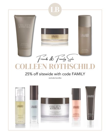 Save 25% off on Colleen Rothschild beauty during the Friends & Family sale with code: FAMILY | 4/30 - 5/6, excludes bundles 

#LTKbeauty #LTKsalealert