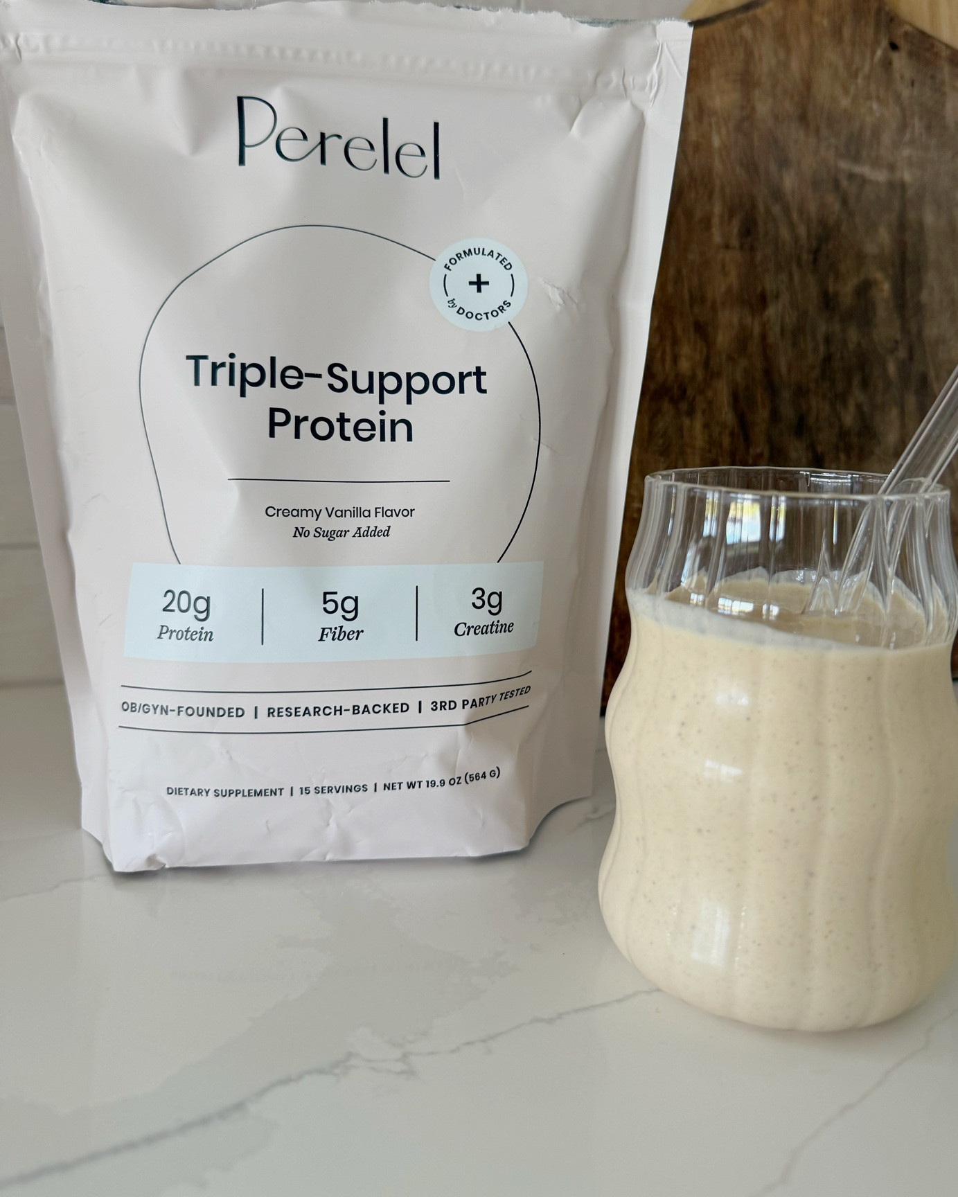 I am so excited about this! ￼ I’ve been looking for a protein powder now for awhile and so happy I found @Perelel Health Triple-Support Protein! 


✨ 20g of protein 
✨ 5g of fiber
✨ 3g of creatine ￼
✨ NO added sugar 

….. and not to mention the yummy creamy vanilla flavor!! 😋💛



#smoothie #proteinpowder #dailyroutine #selfcare #perelelhealth #ppack

#LTKmomlife #LTKmorningroutine #LTKselfcare