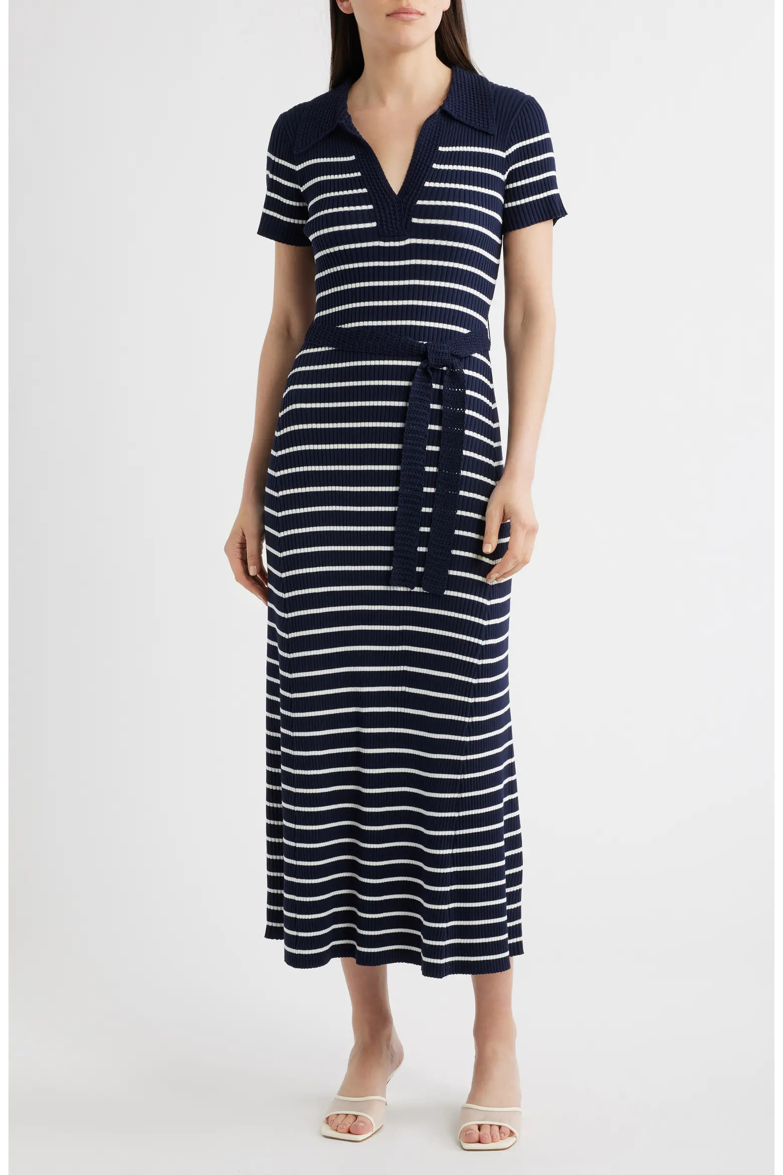 Stripe Ribbed Sweater Dress (Women) | Nordstrom | Nordstrom