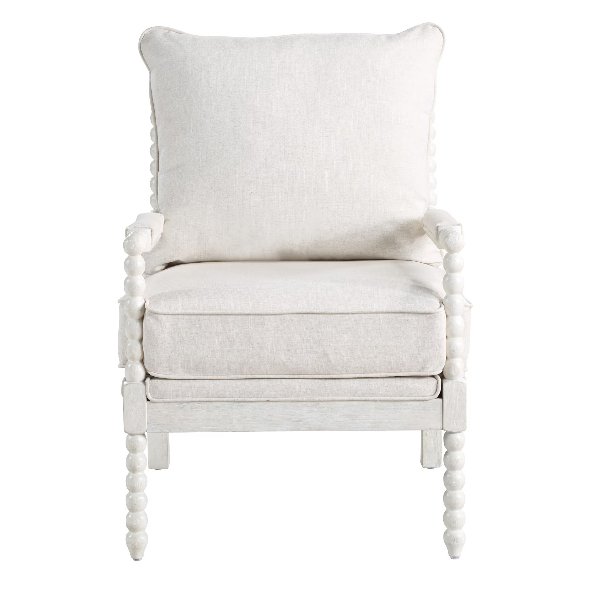 OSP Home Furnishings - Kaylee Spindle Chair - White Linen | Best Buy U.S.