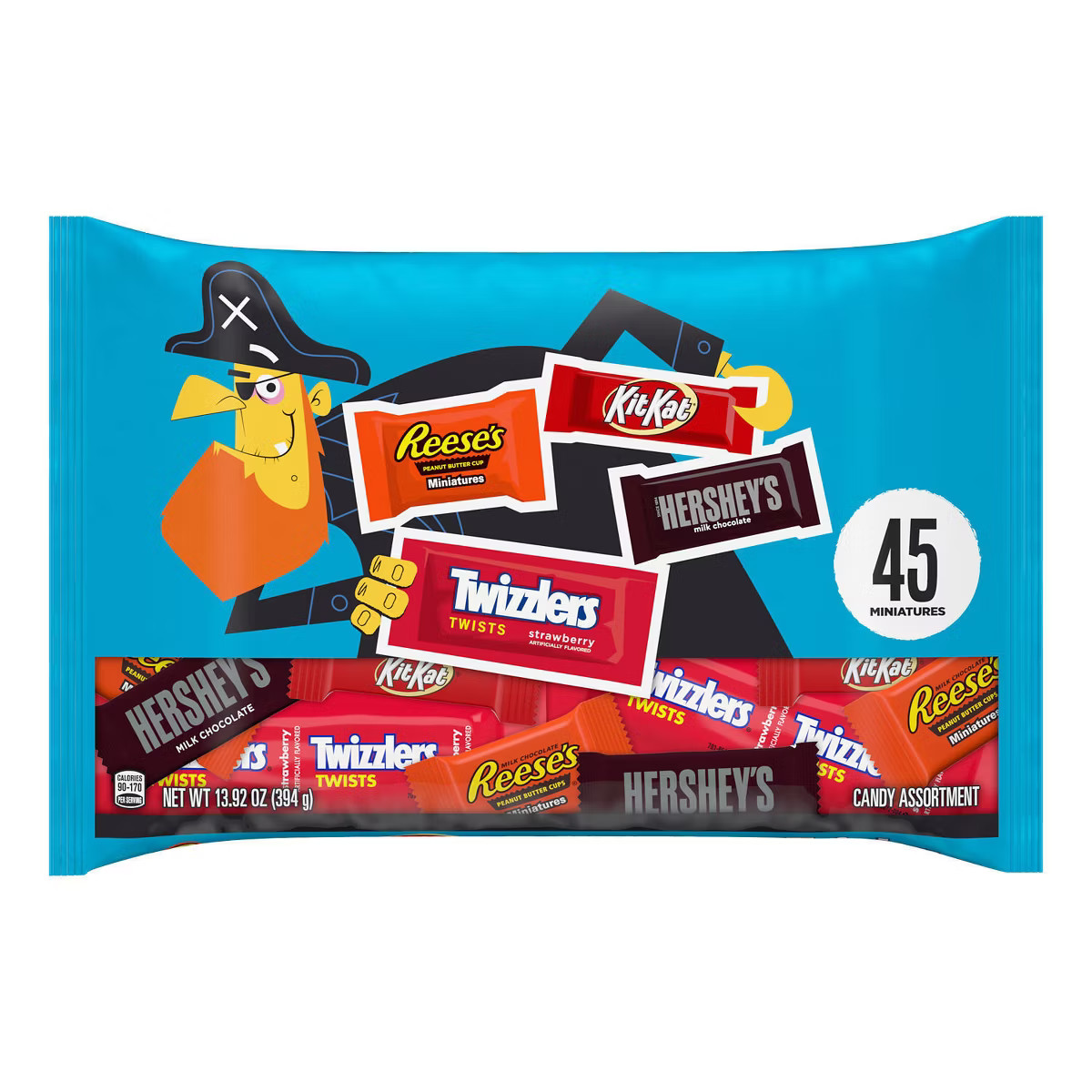 Hershey's Chocolate and Sweets Assorted Halloween Candy Miniatures - 45pc/13.92oz | Target