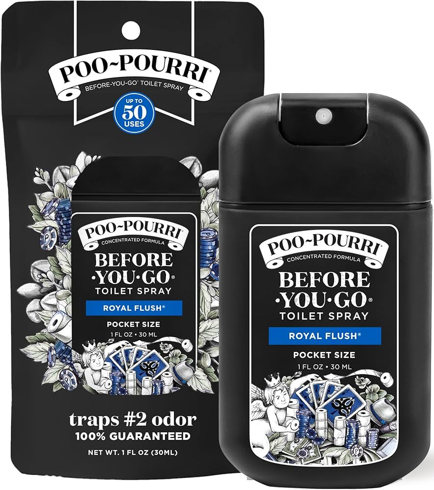 Poo-Pourri Before-You-Go Pocket Toilet Spray, Travel Essentials, Royal Flush, 1 Fl Oz, Up to 50 U... | Amazon (US)