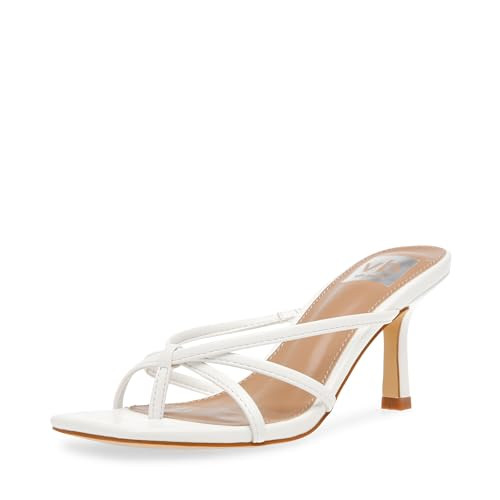 DV Dolce Vita womens Zini Heeled Sandal, White, 8 US | Amazon (US)