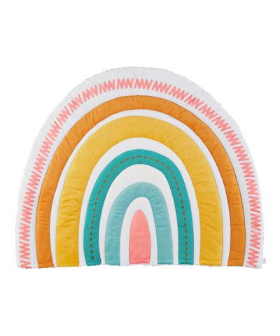 Mud Pie Yellow Rainbow Playmat | Zulily