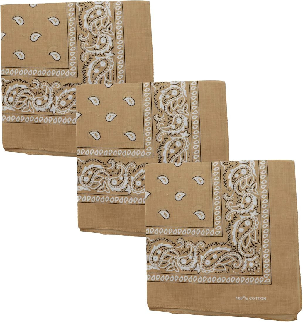 Motique Accessories Set of 3 Jumbo Bandanas | Amazon (US)