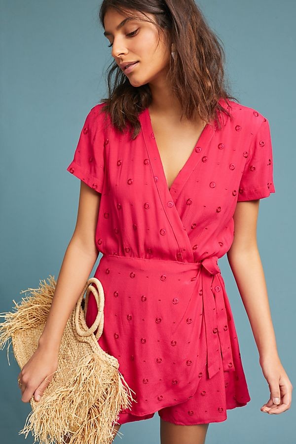 Greenbrier Embroidered Romper | Anthropologie (US)