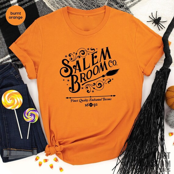 Salem Broom Company Shirt Fall Shirt Halloween T-shirt - Etsy | Etsy (US)
