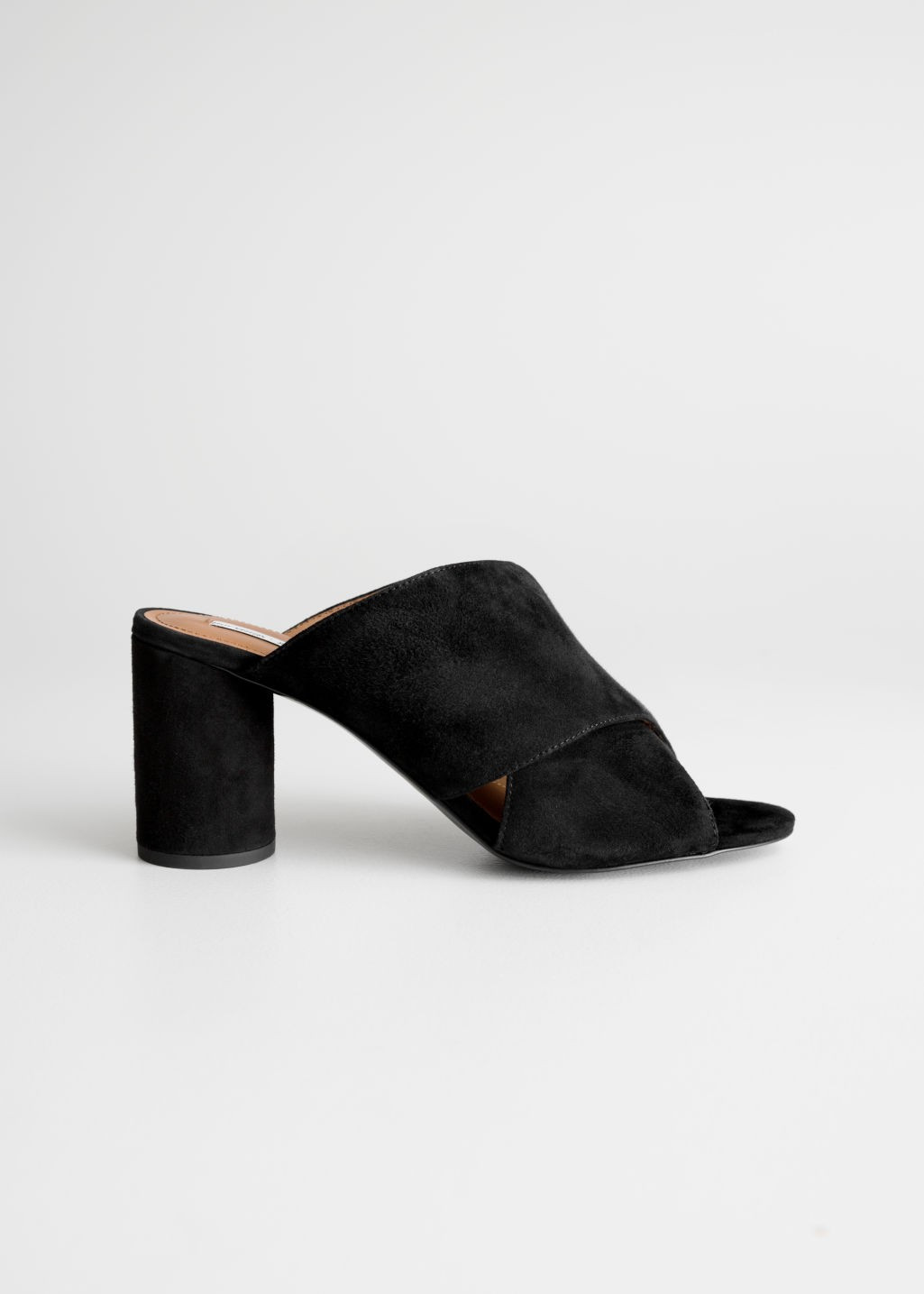 Suede Cross Strap Mules - Black | & Other Stories (EU + UK)