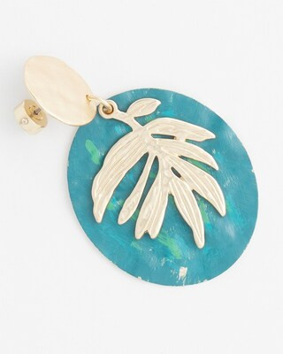 No Droop™ Blue Leaf Drop Earrings | Chico's