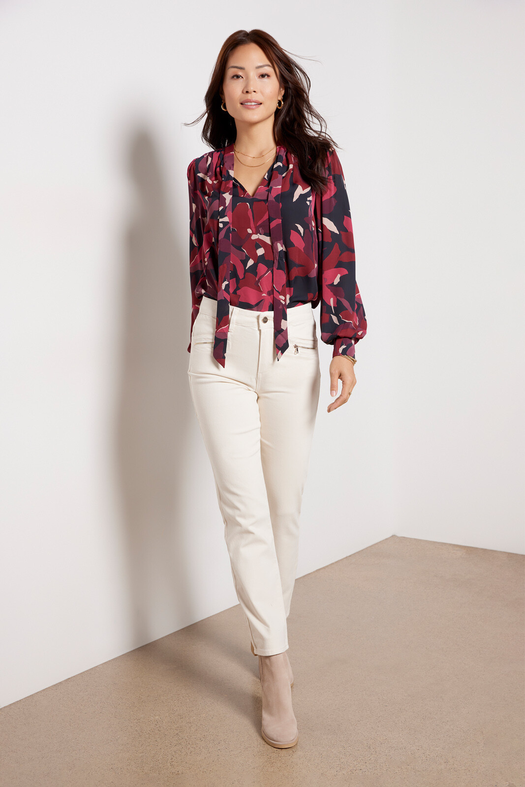 Tie Neck Blouse | Evereve