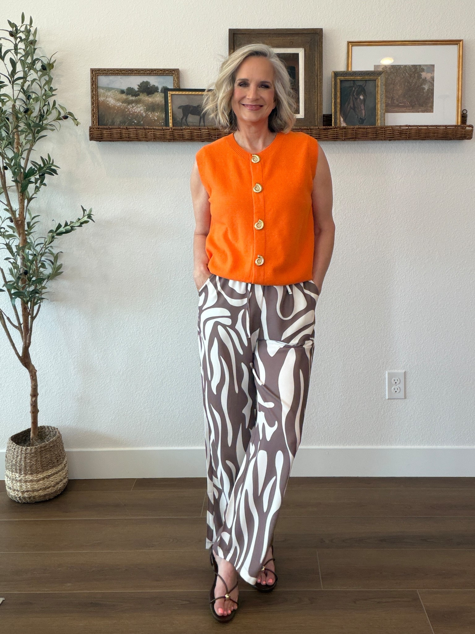 Wearing a small
Midlife beach outfit inspo

Amazon, printed pants, summer bright, dopamine dressing, sandal, no tuck top, over 50

#LTKootd #LTKOver40 #LTKTravel