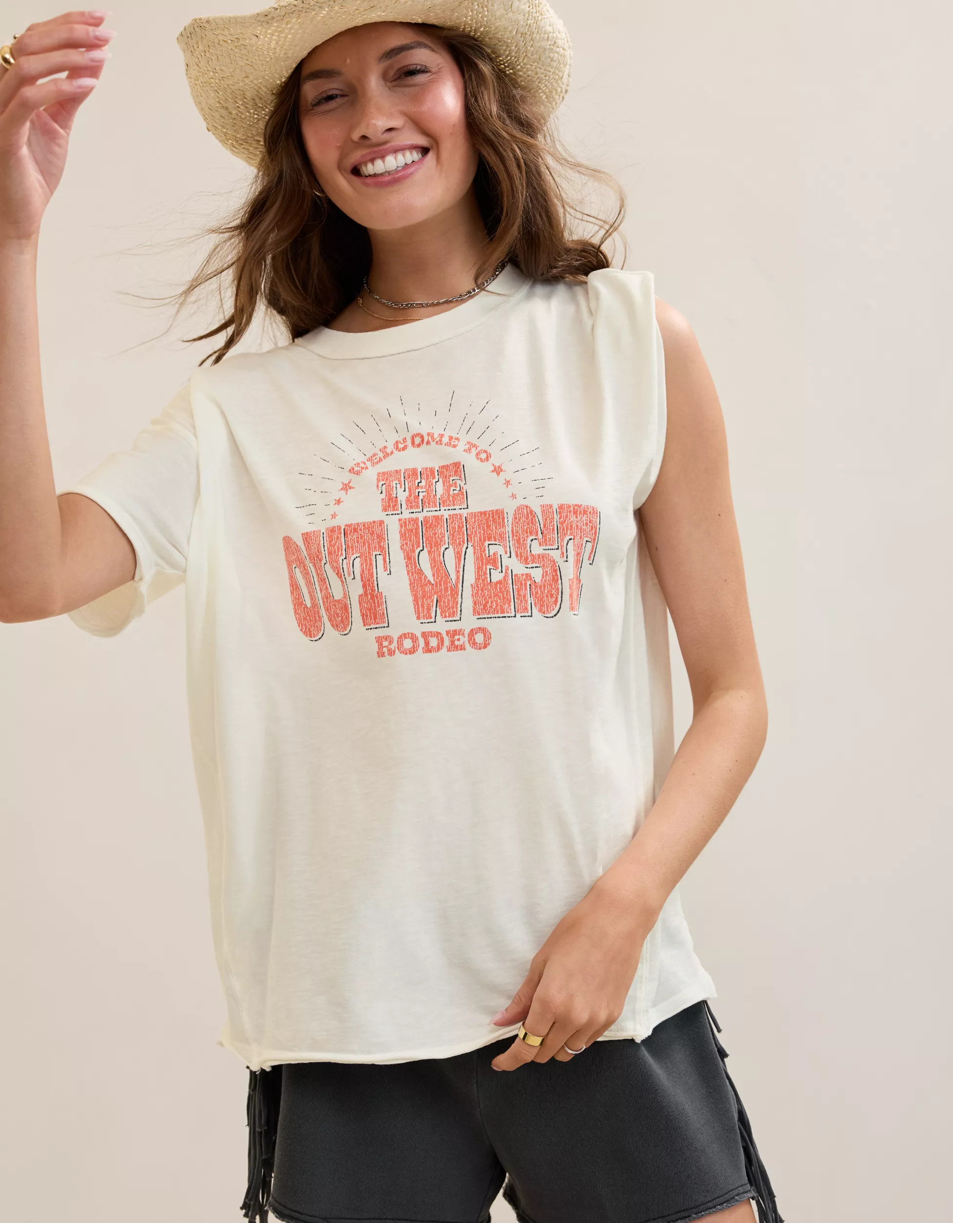 Aerie Oversized Crew Boyfriend T-Shirt | Aerie