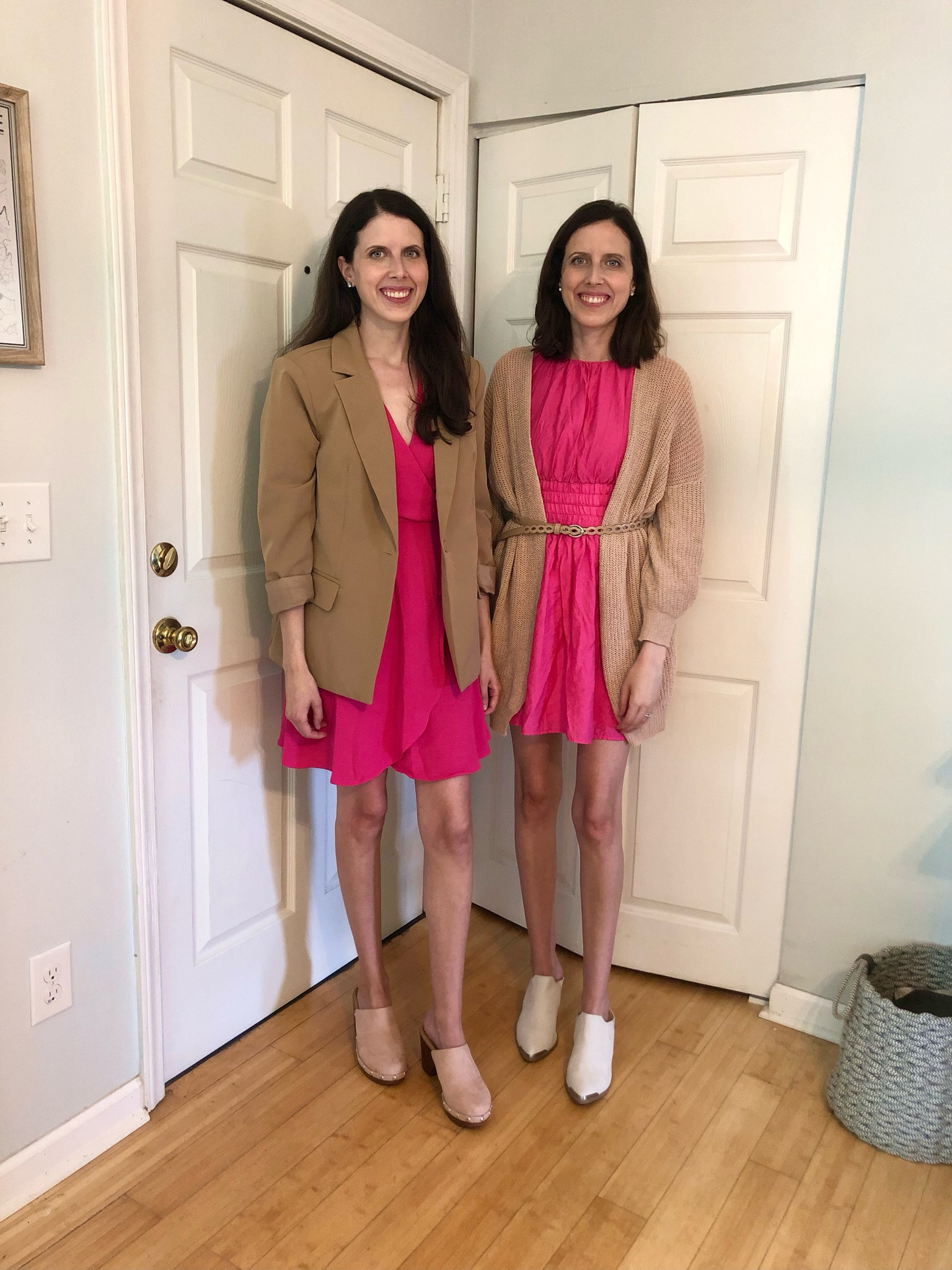 Wearing pink in the Fall 💕 we both love pink with camel this time of year. 

Mini dress 
Fall dress 
Work dress 
Casual dress 
Church dress
Pink dress 
Wear now
Wear later
Transitional dress 
Early Fall dress 
Fall outfit
Fall shoes


#LTKSeasonal #LTKFind #LTKstyletip