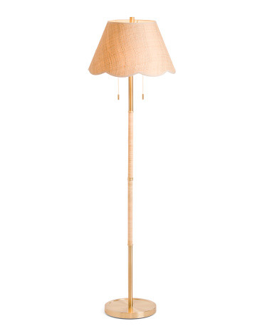 64in Scalloped Shade Floor Lamp | Marshalls