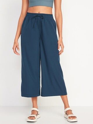 Extra High-Waisted StretchTech Cropped Wide-Leg Pants for Women | Old Navy (US)