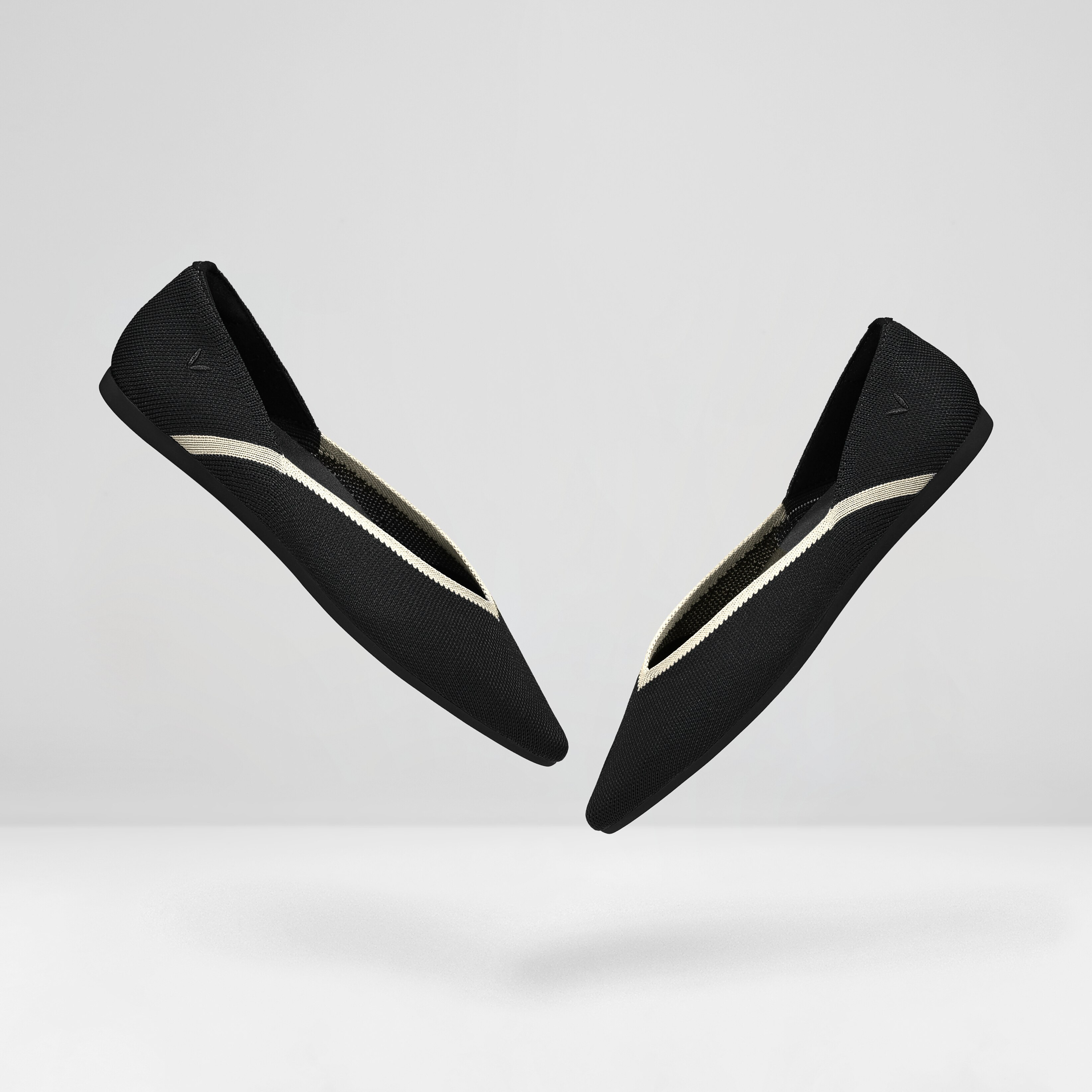 Pointed-Toe V-Cut Flats (Vienna 2.0) | VIVAIA