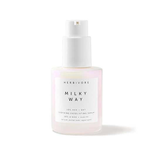 HERBIVORE Milky Way 10% AHA + Oat Soothing Exfoliating Serum - With Ceramides & Hyaluronic Acid f... | Amazon (US)