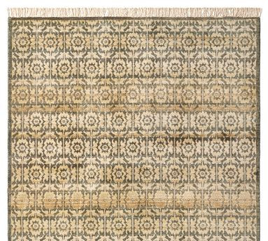 Flora Handwoven Wool Rug | Pottery Barn (US)