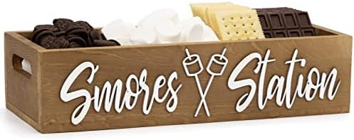S'mores Station Smores Kit for Fire Pit Smores Maker Tabletop Indoor Farmhouse 3D Style Camping D... | Amazon (US)