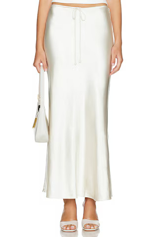 L'Academie by Marianna Etienne Midi Skirt in Ivory from Revolve.com | Revolve Clothing (Global)