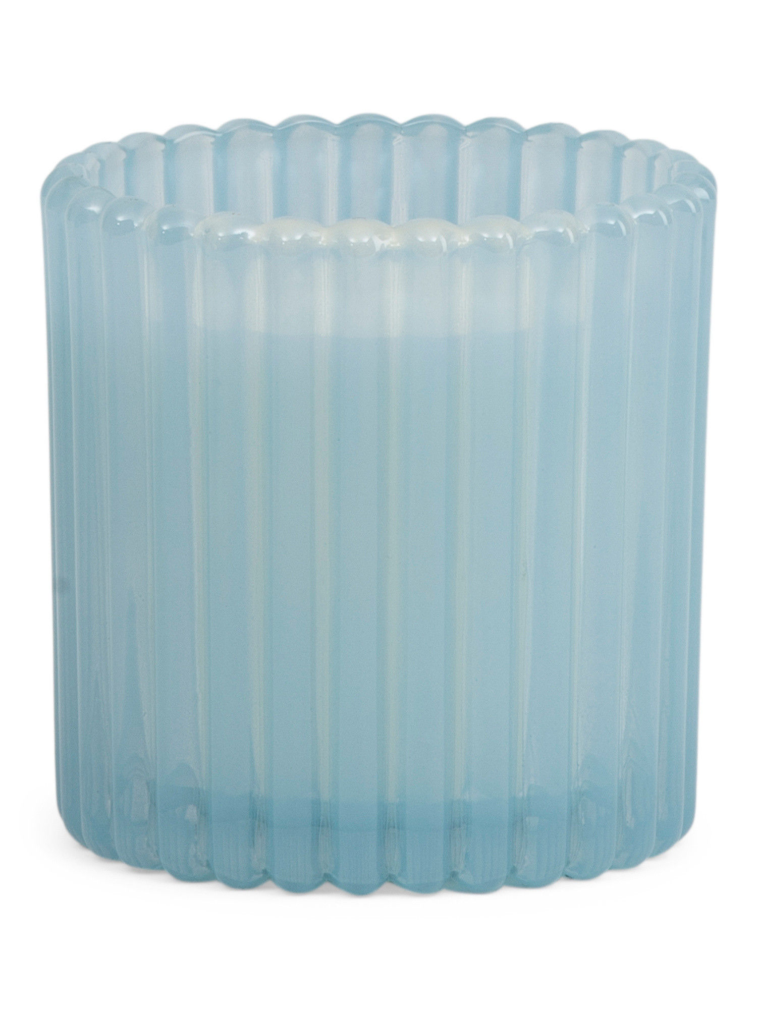 8oz Ribbed Straight Glass Open Floral Candles | TJ Maxx