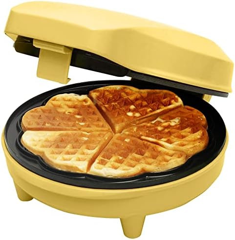 Bestron Waffeleisen für klassische Herzwaffeln, Waffelmaker mit Antihaftbeschichtung für Waffel... | Amazon (DE)
