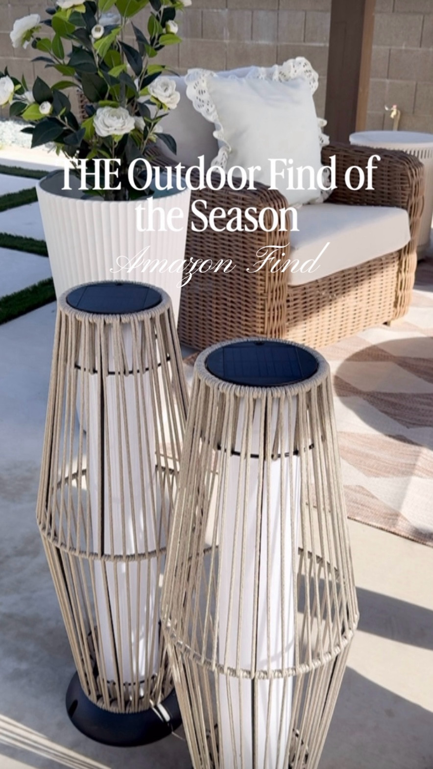 Amazon outdoor upgrade! THE Outdoor Find of the Season! These solar lanterns are SO good & will elevate any outdoor space! 🤍

Tap to shop!