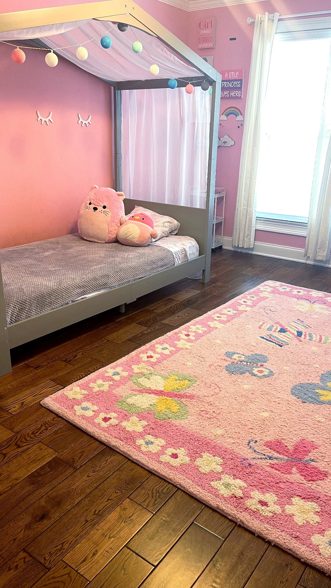 We painted two walls pink years ago and I still love this space for my daughter #decor #kidsbedroom 

#LTKKids #LTKFamily #LTKHome