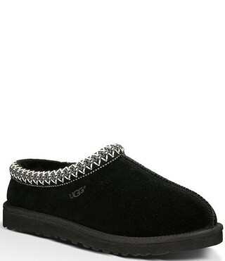 Women's Tasman Suede Embroidered Clog Slippers | Dillard's