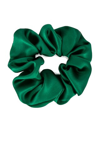 DONNI. Silk Chiquita Scrunchie in Pine from Revolve.com | Revolve Clothing (Global)